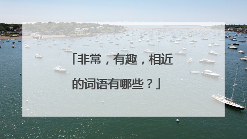 非常，有趣，相近的词语有哪些？