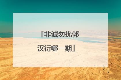 非诚勿扰郭汉衍哪一期