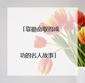 靠勤奋取得成功的名人故事