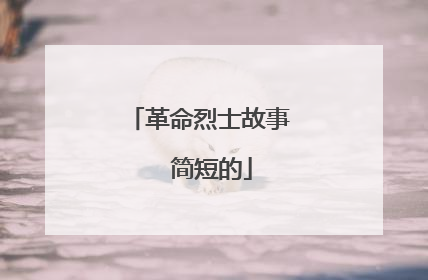 革命烈士故事  简短的