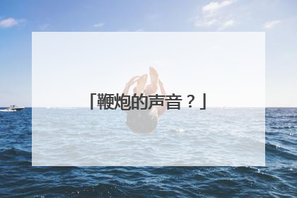 鞭炮的声音?