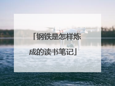 钢铁是怎样炼成的读书笔记