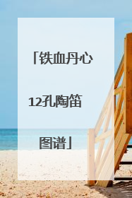 铁血丹心12孔陶笛图谱