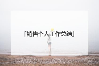 销售个人工作总结