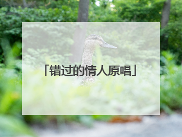 错过的情人原唱