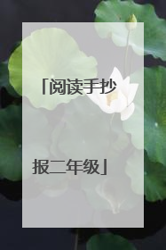 阅读手抄报二年级