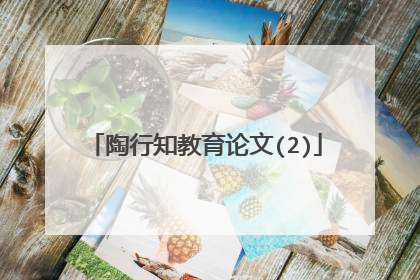 陶行知教育论文(2)