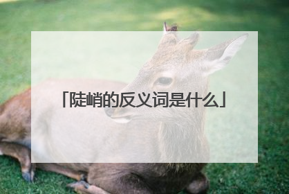 陡峭的反义词是什么