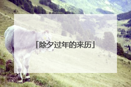 除夕过年的来历