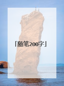 随笔200字