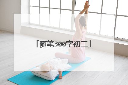 随笔300字初二