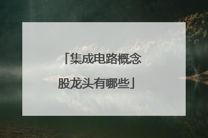 集成电路概念股龙头有哪些