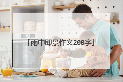 雨中即景作文200字