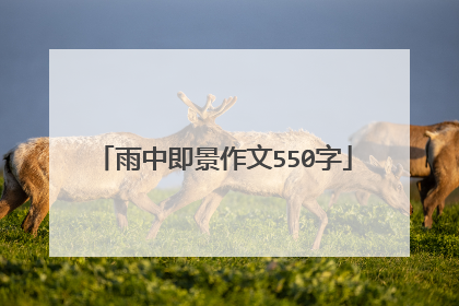 雨中即景作文550字