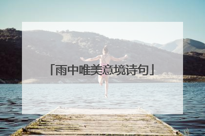 雨中唯美意境诗句