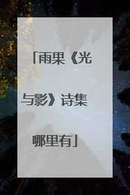 雨果《光与影》诗集哪里有