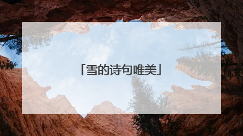 雪的诗句唯美