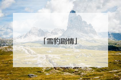 雪豹剧情
