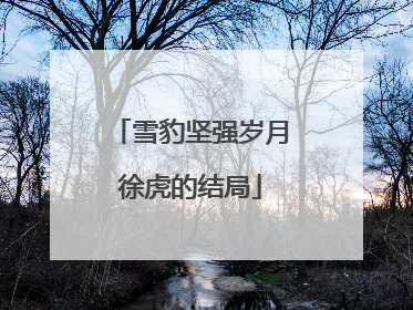 雪豹坚强岁月徐虎的结局