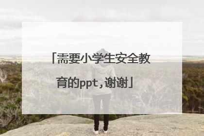 需要小学生安全教育的ppt,谢谢