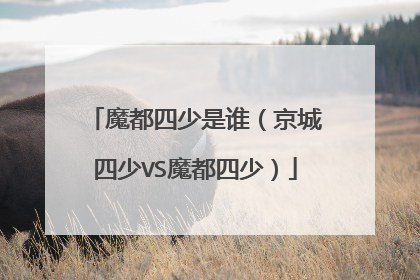 魔都四少是谁（京城四少VS魔都四少）
