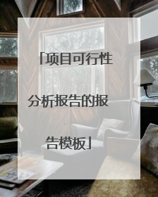 项目可行性分析报告的报告模板