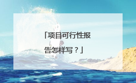 项目可行性报告怎样写?