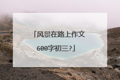 风景在路上作文600字初三?