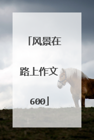 风景在路上作文600