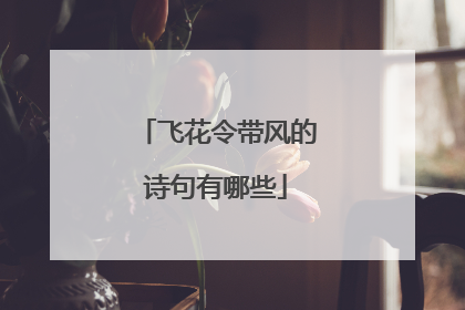 飞花令带风的诗句有哪些