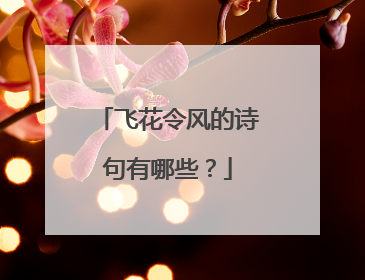 飞花令风的诗句有哪些？