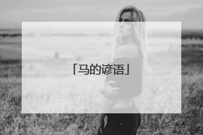 马的谚语