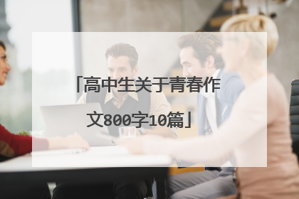 高中生关于青春作文800字10篇