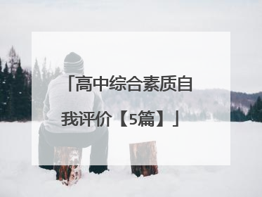 高中综合素质自我评价【5篇】