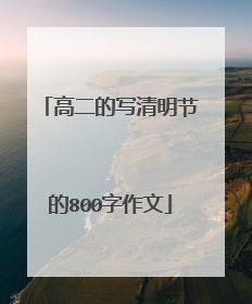 高二的写清明节的800字作文