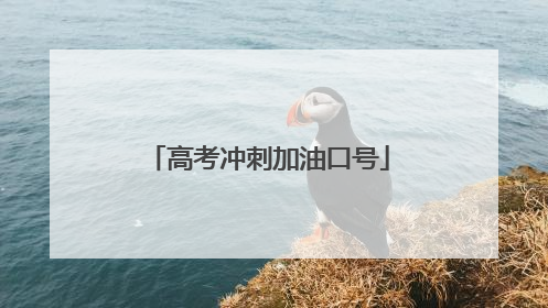 高考冲刺加油口号