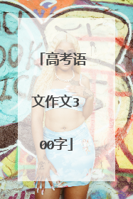 高考语文作文300字