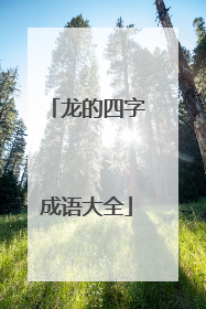 龙的四字成语大全