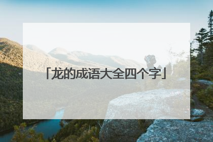龙的成语大全四个字