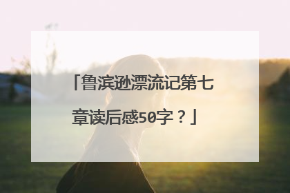 鲁滨逊漂流记第七章读后感50字？