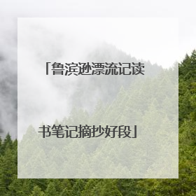 鲁滨逊漂流记读书笔记摘抄好段