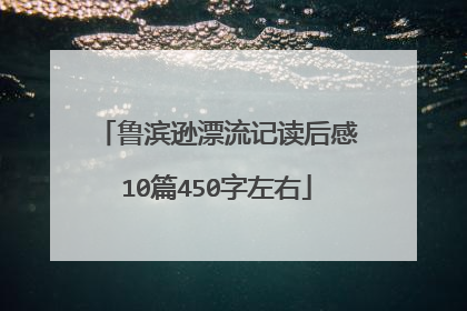 鲁滨逊漂流记读后感10篇450字左右