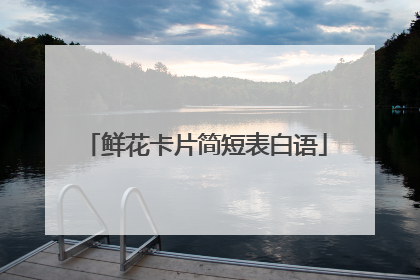 鲜花卡片简短表白语