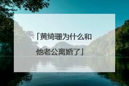 黄绮珊为什么和他老公离婚了