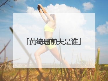 黄绮珊前夫是谁