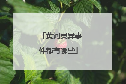 黄河灵异事件都有哪些