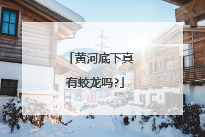 黄河底下真有蛟龙吗?