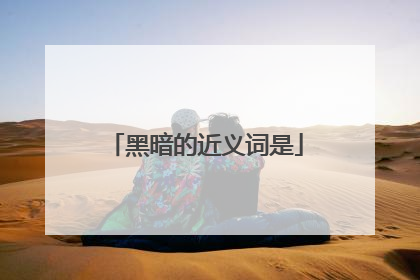 黑暗的近义词是