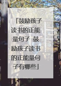 鼓励孩子读书的正能量句子 鼓励孩子读书的正能量句子有哪些