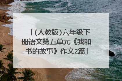 (人教版)六年级下册语文第五单元《我和书的故事》作文2篇
